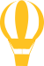 Yellow hot air balloon