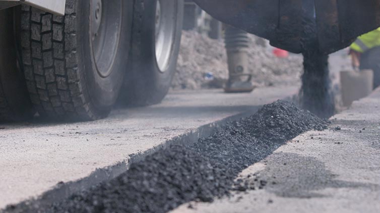 Truck with black material filling the holes
