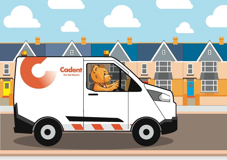 Cadent Ted driving van